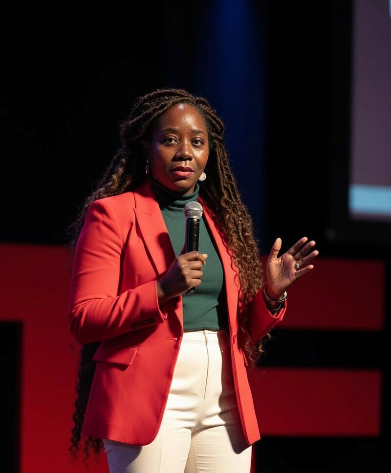 Mondelle Simeon presenting at keynote conference