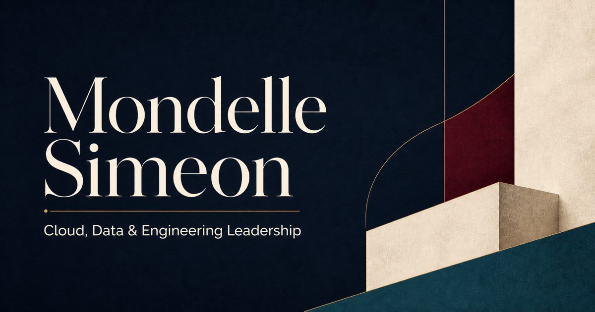 Mondelle Simeon — Cloud, Data and Engineering Leadership